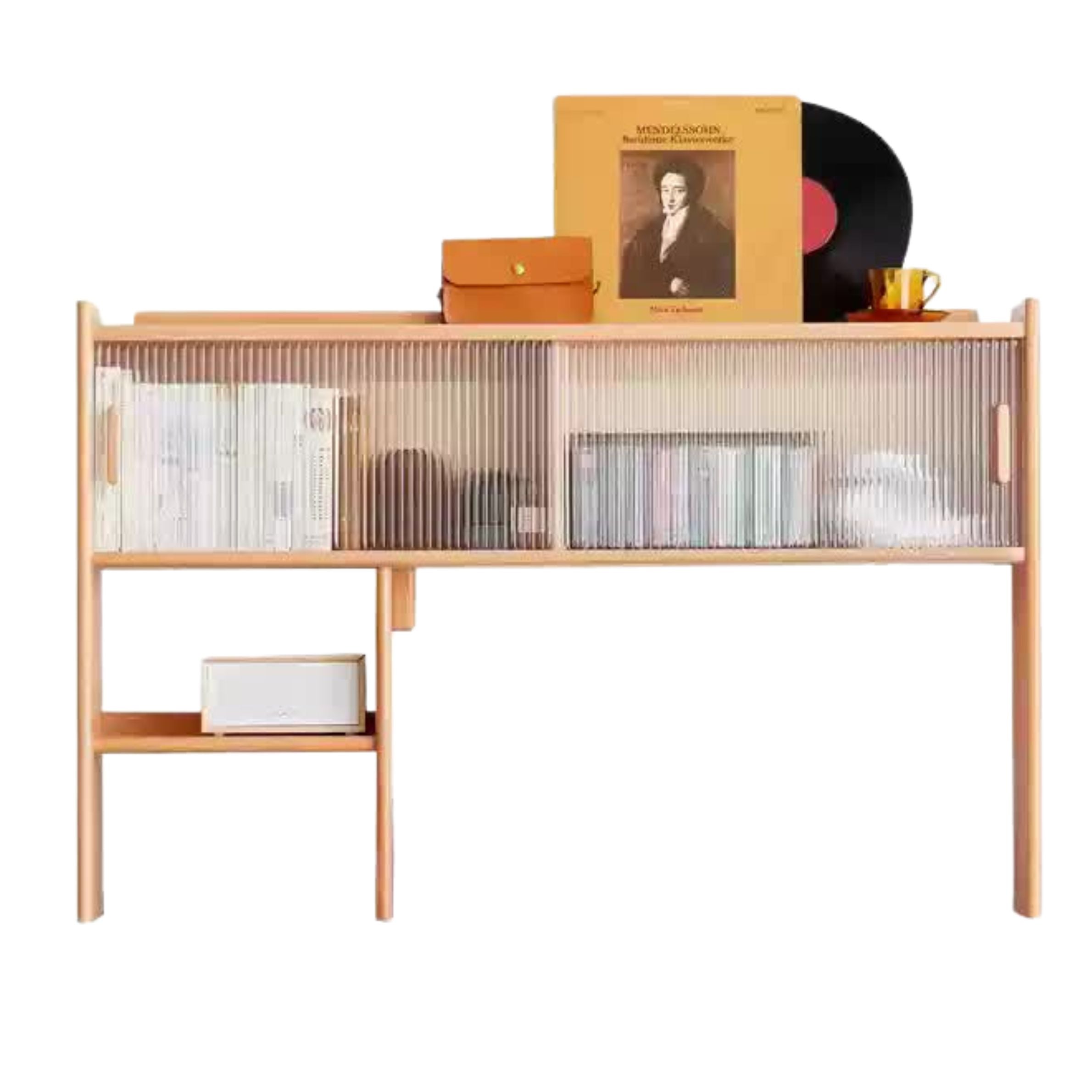 Beech Solid Wood Modern Bookshelf