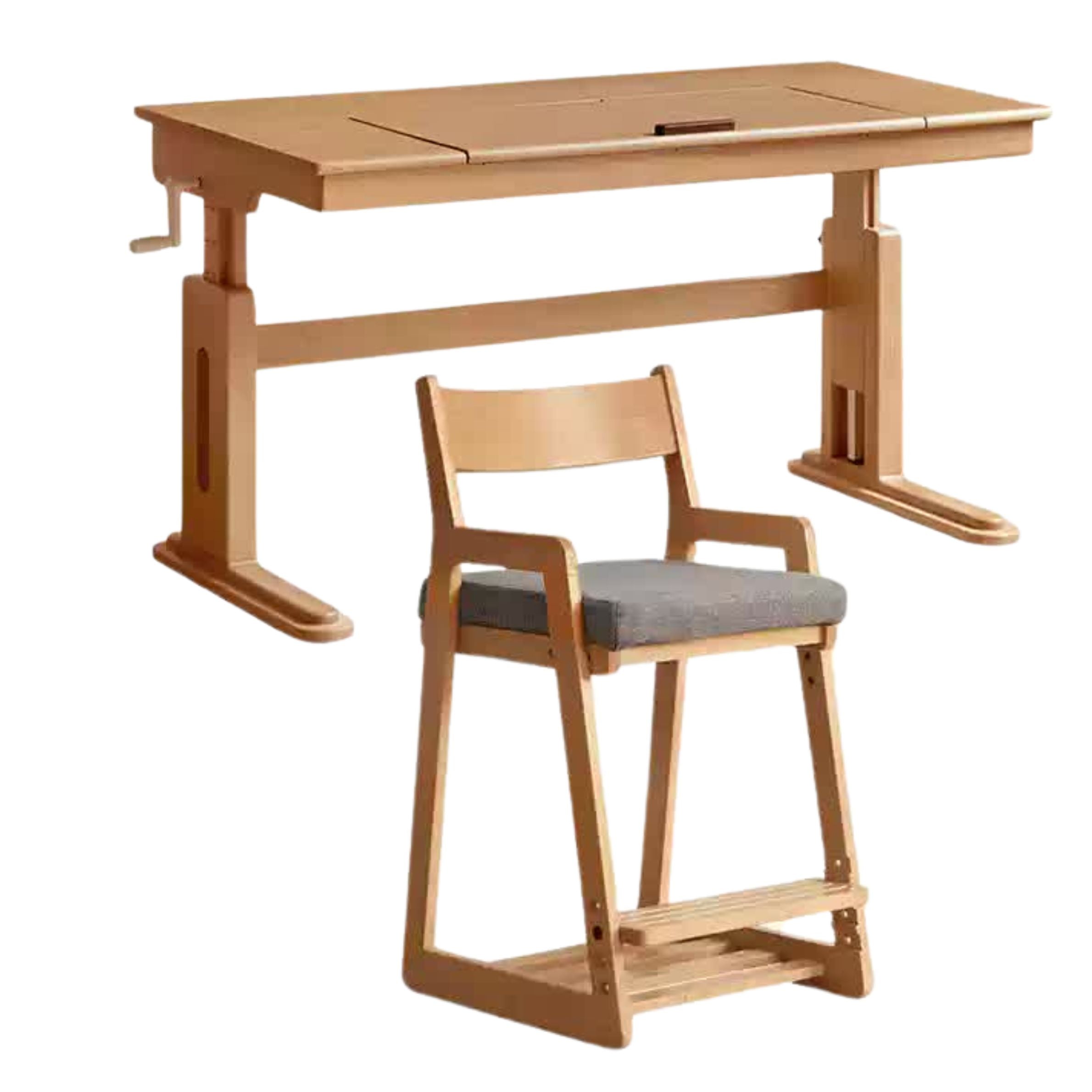Beech Solid Wood Children's Study Table.