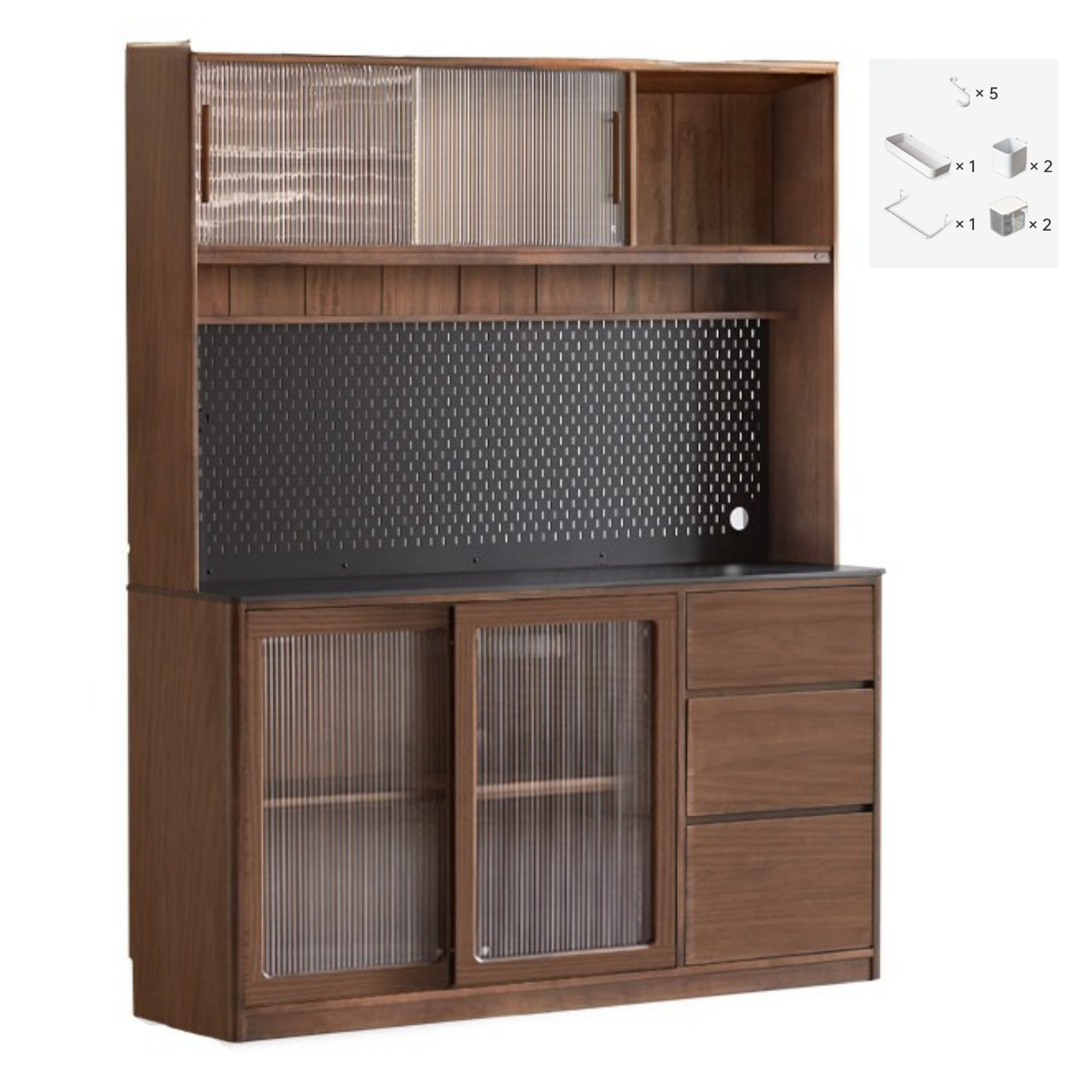 Sandalwood, Ash, White Ash Solid Wood Rock Board Modern Sideboard