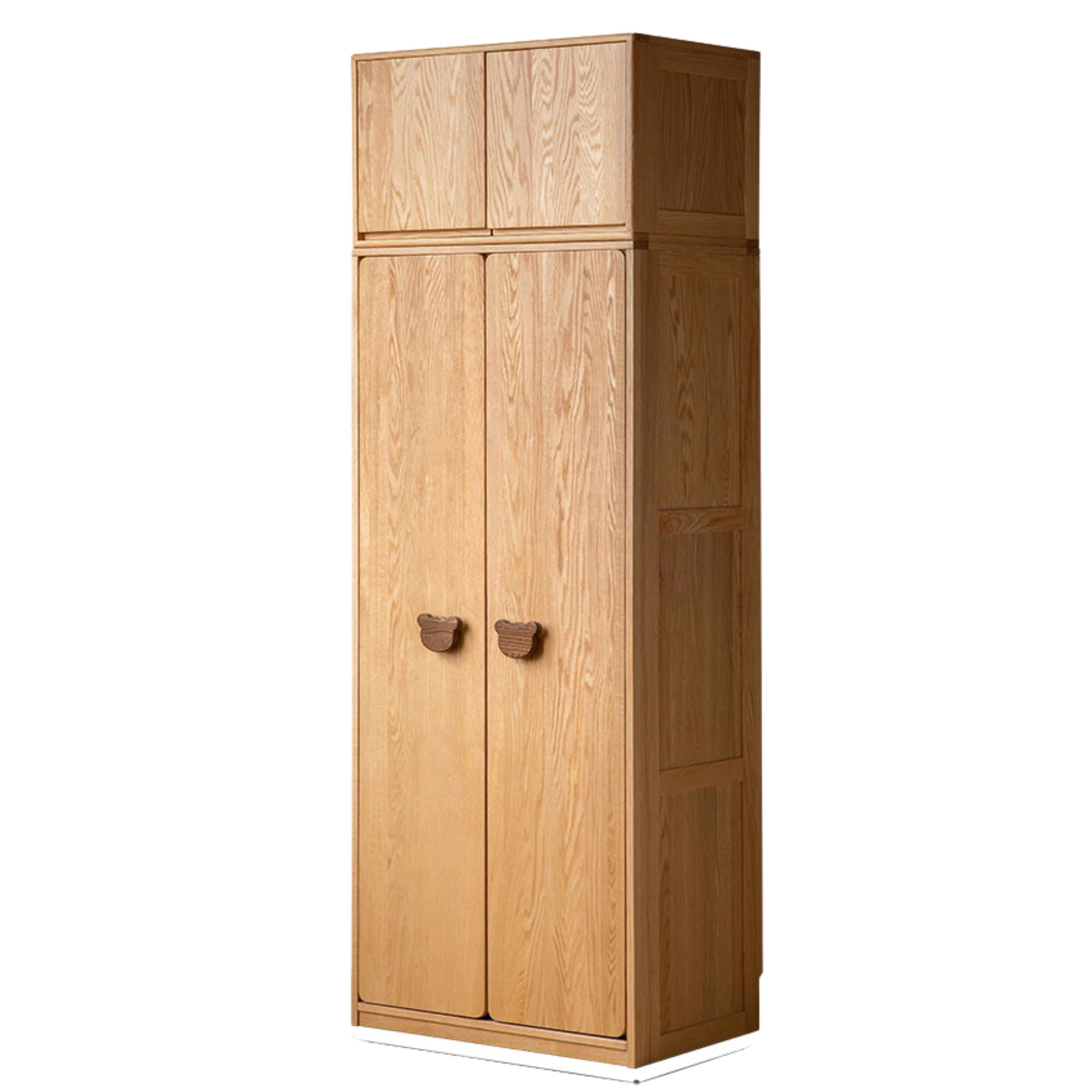 Oak Solid Wood Children's Wardrobe Combination