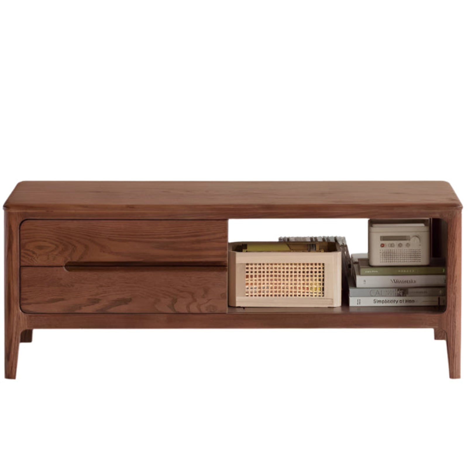 Solid Rubberwood, Oak Solid Wood Nordic Coffee Table