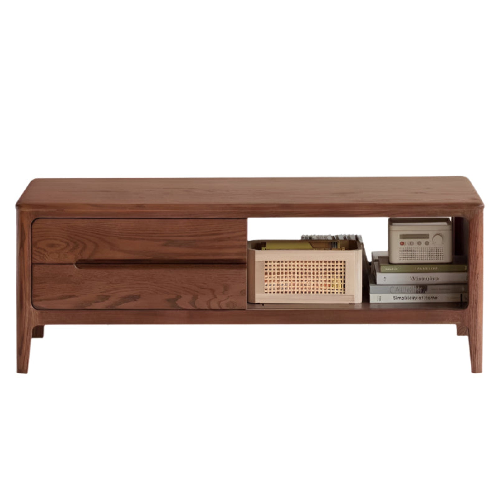 Solid Rubberwood, Oak Solid Wood Nordic Coffee Table