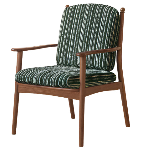 Black Walnut Solid Wood Light Luxury Style Soft Armchair