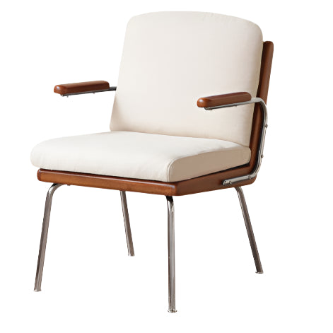 Solid Rubberwood Antique Style Leisure Armchair