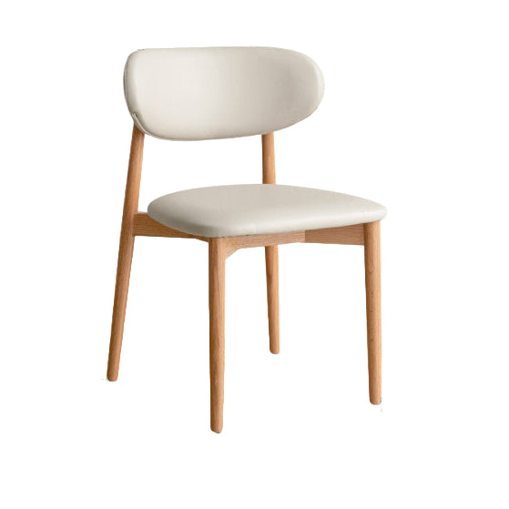 Genji Wood Language Solid Wood Dining Chair Restaurant Modern Simple Back Chair Oak Leisure Soft Package Chair Home Dining Table Chair image 2