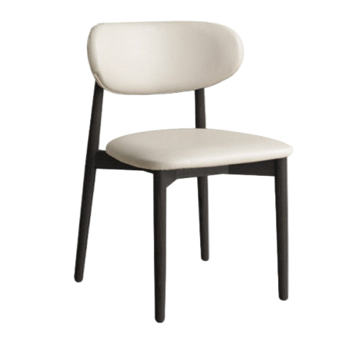 Genji Wood Language Solid Wood Dining Chair Restaurant Modern Simple Back Chair Oak Leisure Soft Package Chair Home Dining Table Chair image 3