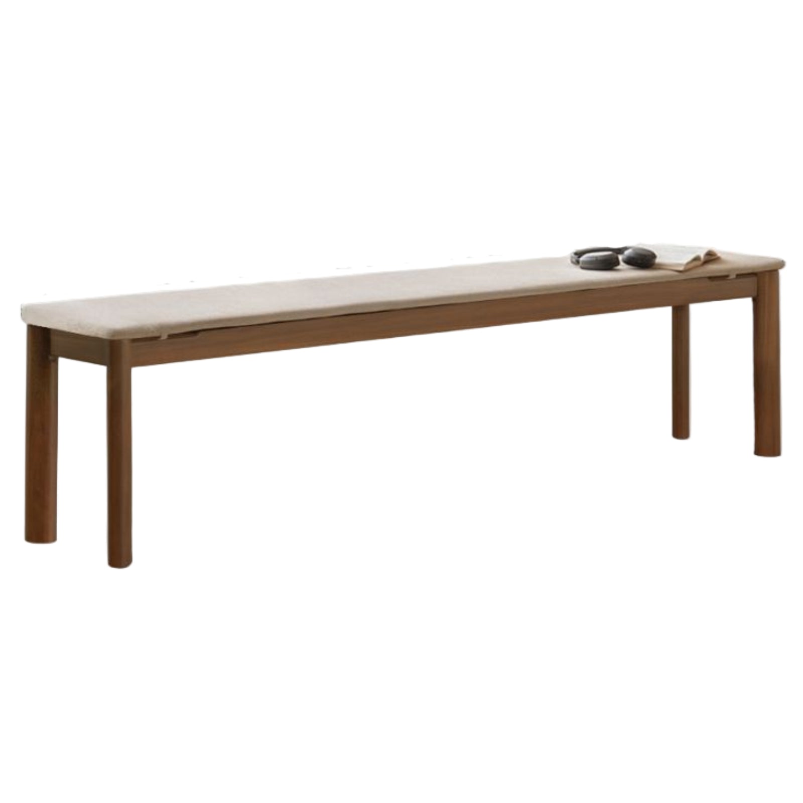 Black Walnut, Oak, Ash Solid Wood Long Bench