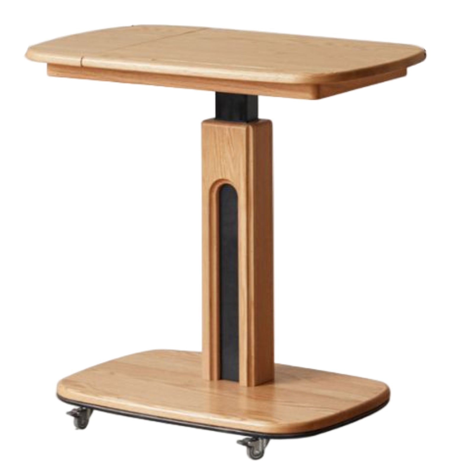 Cherry, Oak Solid Wood Elevating Desk Study Unit Mobile Desk