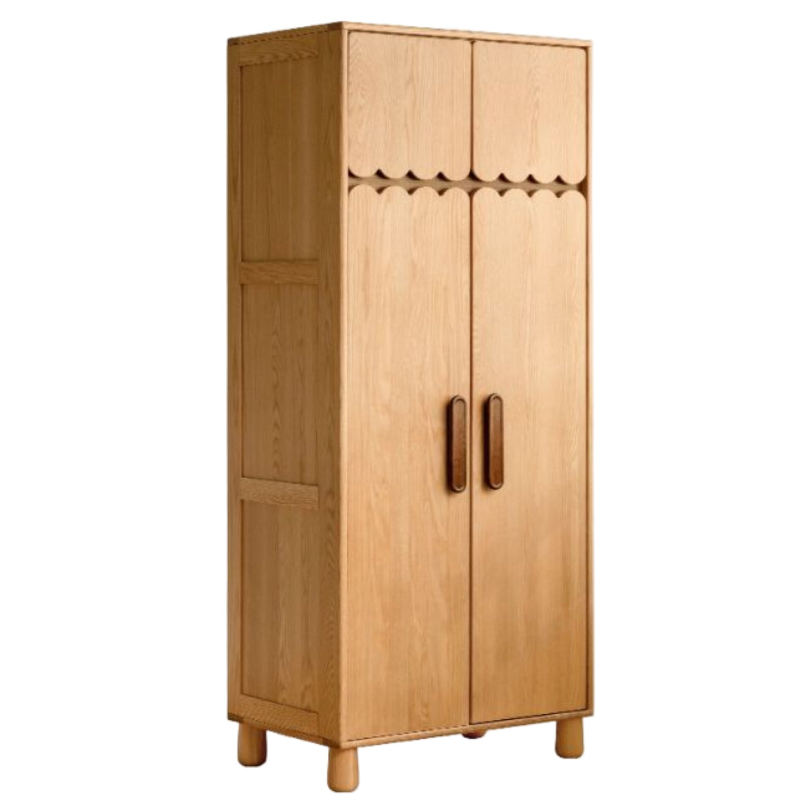 Oak Solid Wood Original Wood Style Children's Wardrobe