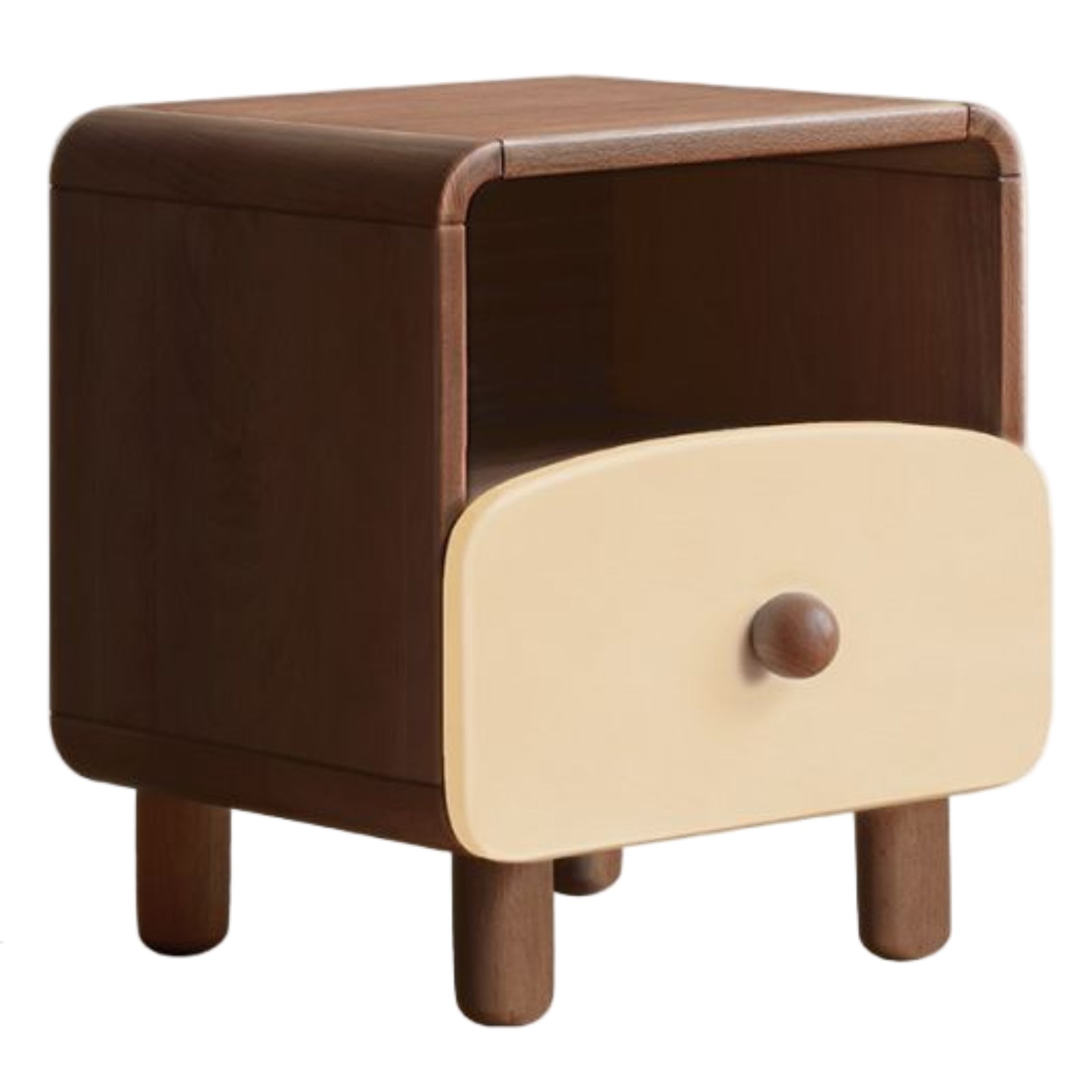 Solid Rubberwood Solid Wood Modern Children's Nightstand