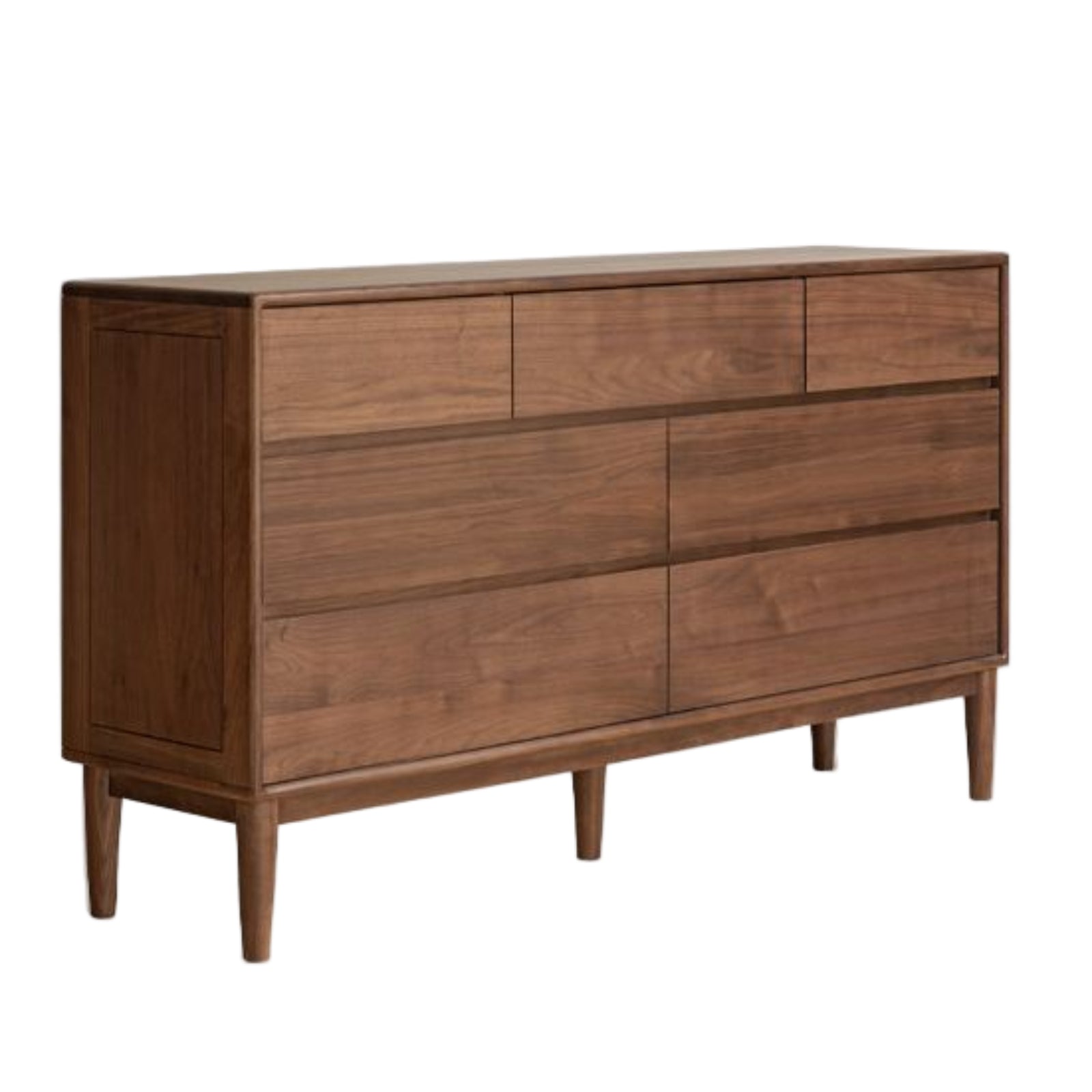 Black Walnut, Ash Solid Wood Chest of Drawers