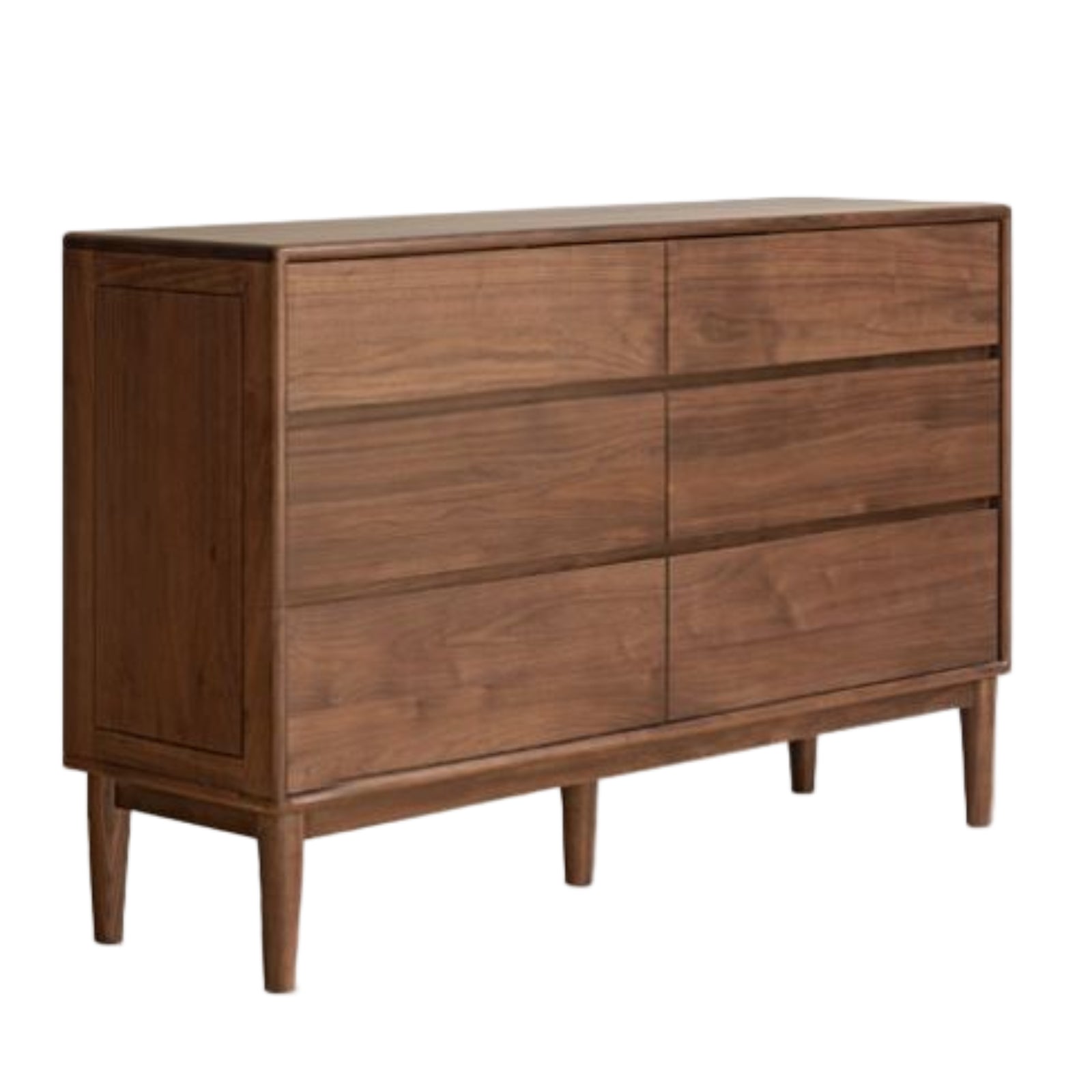 Black Walnut, Ash Solid Wood Chest of Drawers
