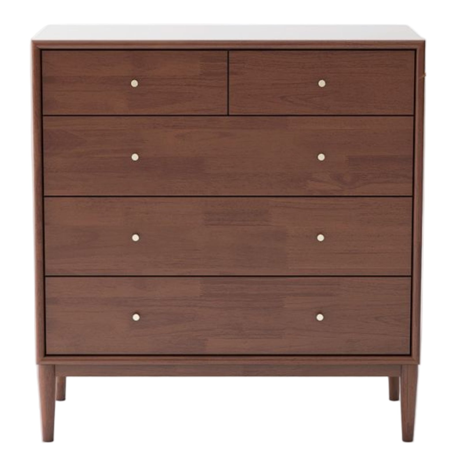 Oak, Solid Rubberwood Modern Minimalist Chest of Drawers