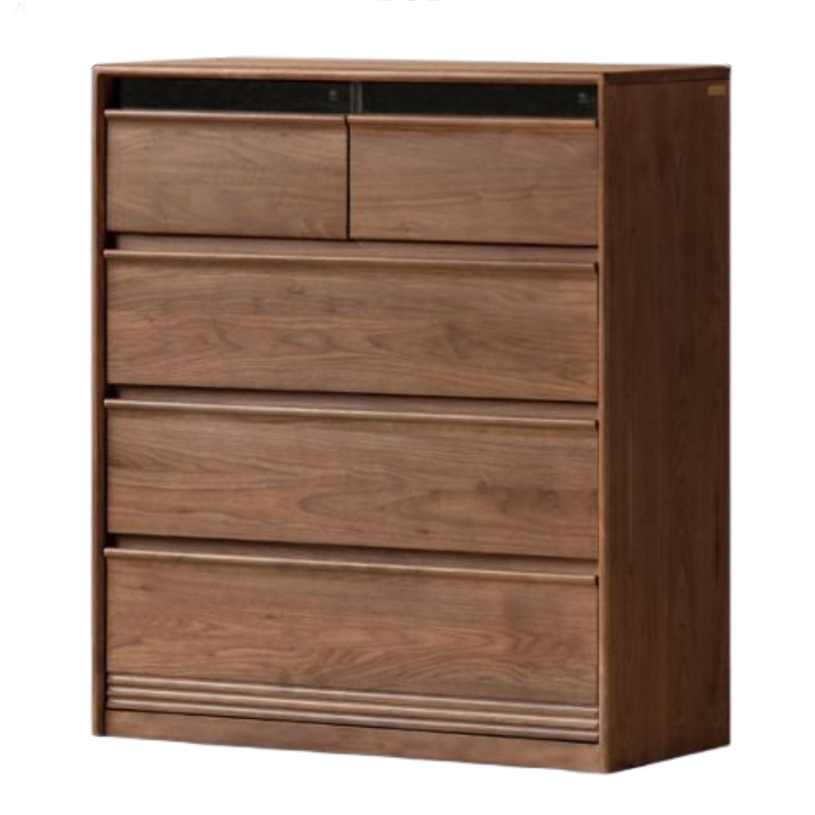 Black Walnut Solid Wood Nine-Drawer Chest