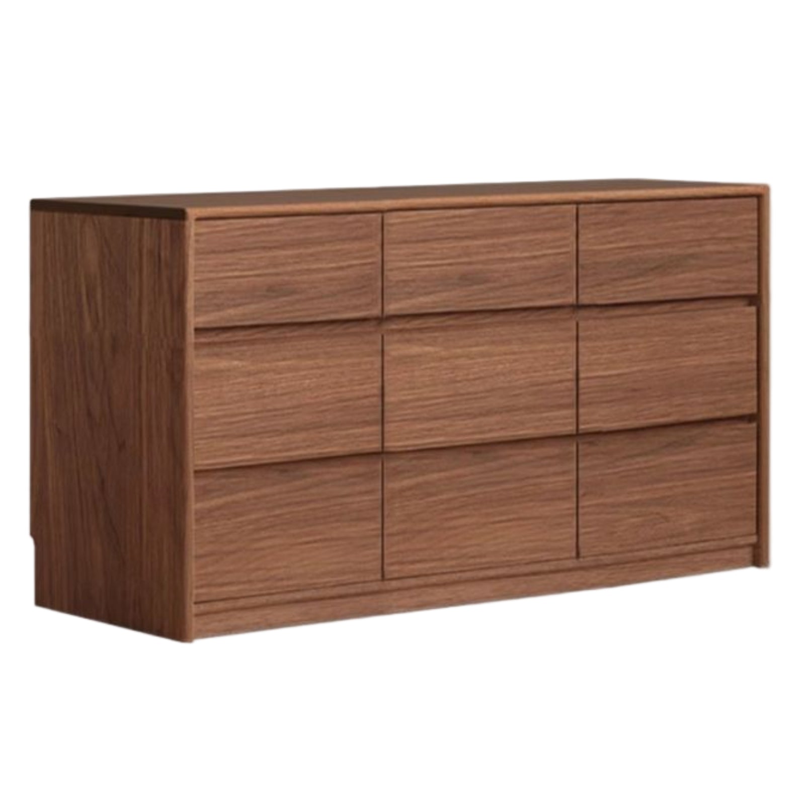 Black Walnut, South American Walnut Solid Wood Six-Drawer Chest