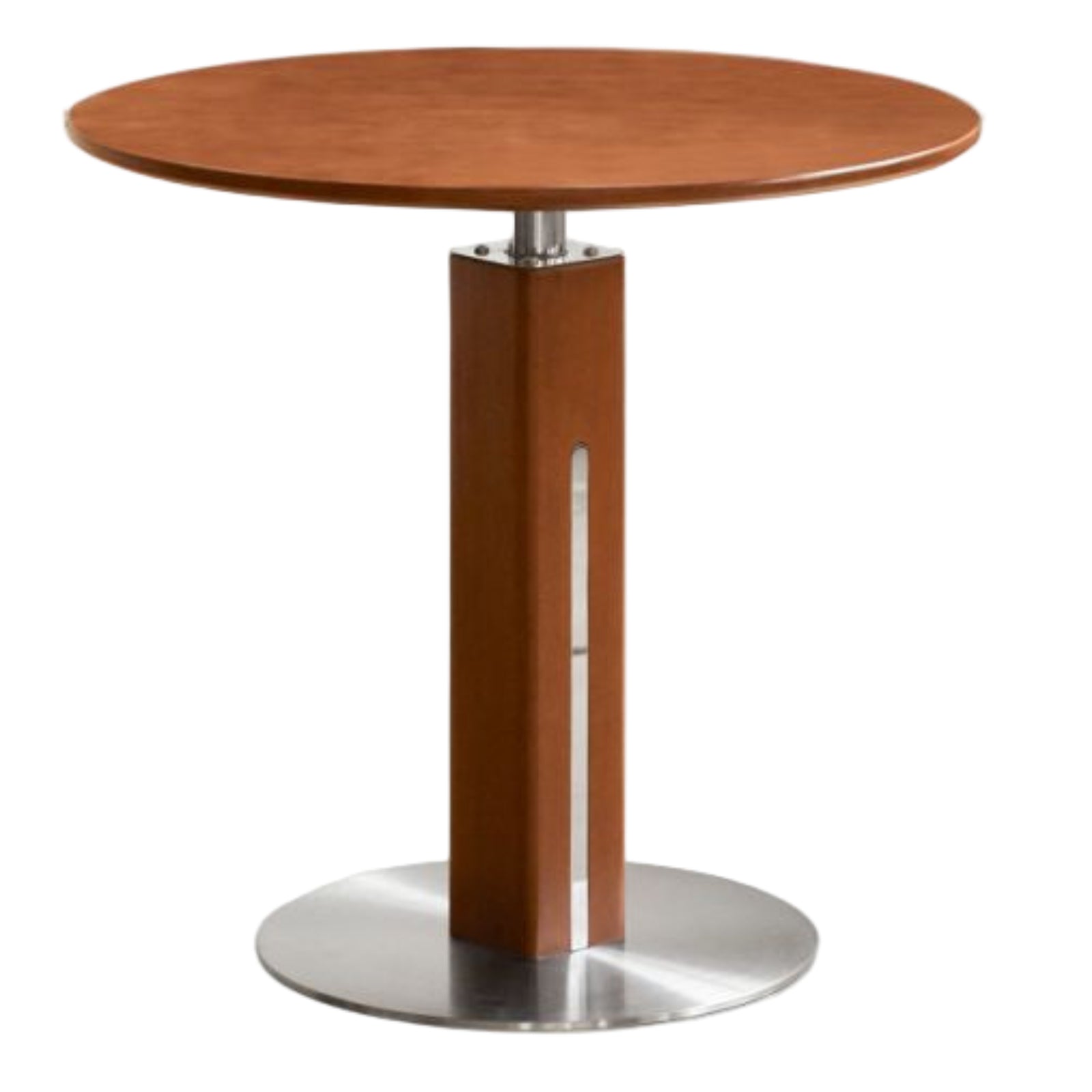 Poplar Solid Wood Vintage Round Bauhaus Style Dining Table
