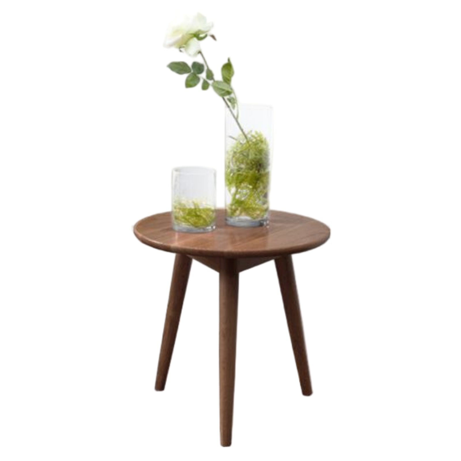Oak, Solid RubberWood Nordic Style Side Table
