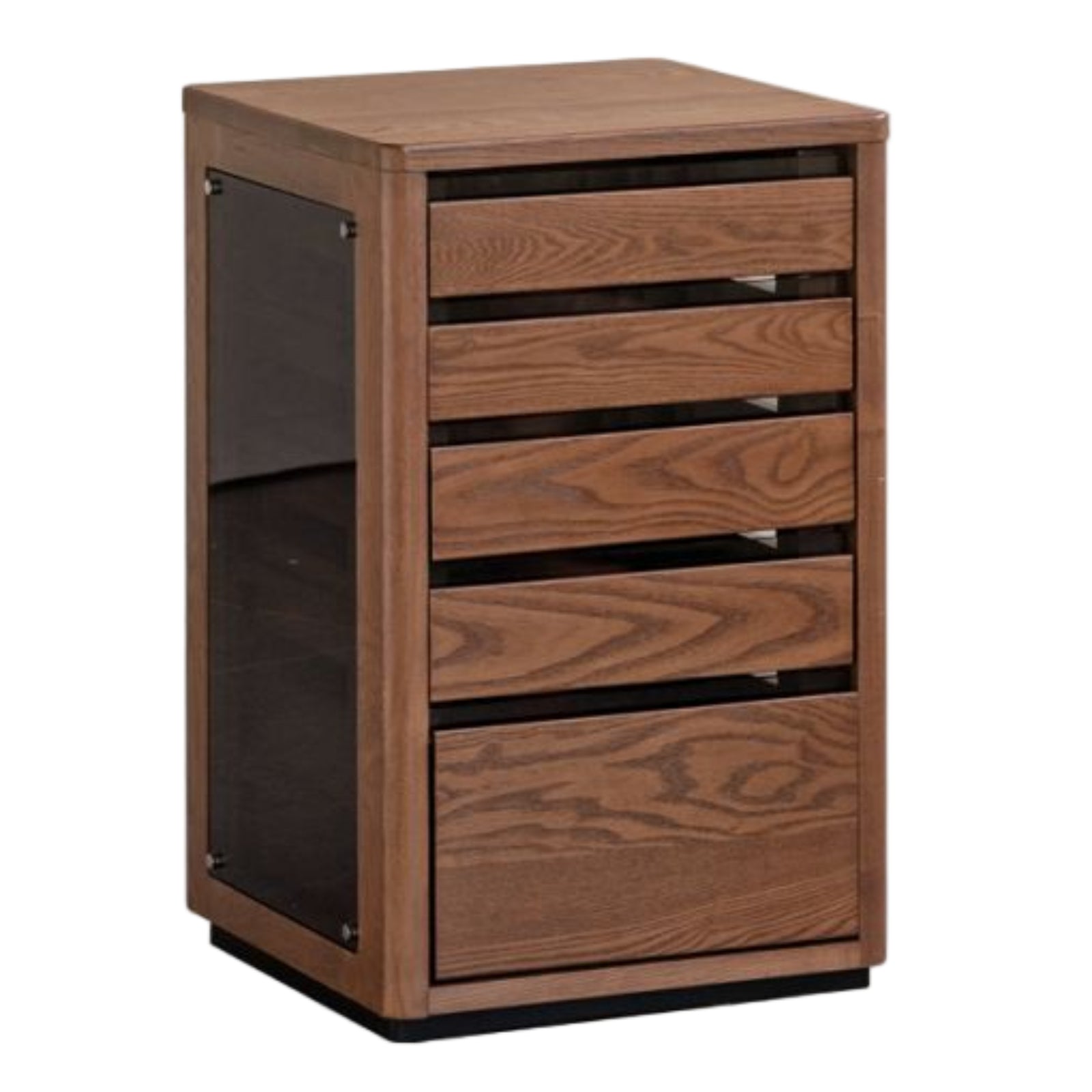 Ash Solid Wood Mobile Tea Cabinet Kettle Integrated