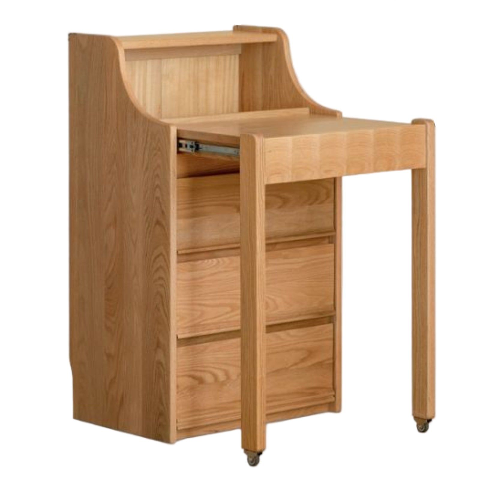 Oak Solid Wood Telescopic Vanity Table