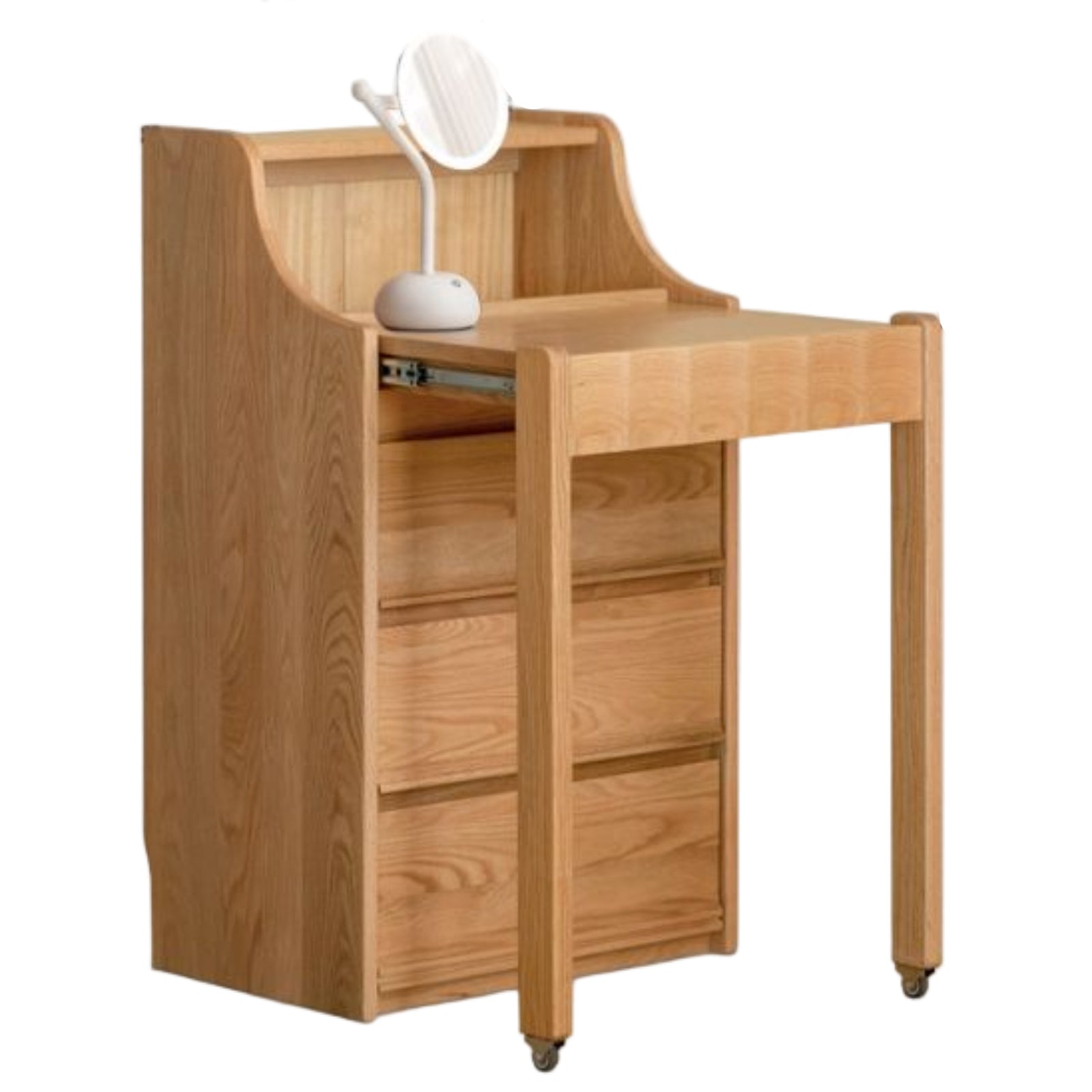 Oak Solid Wood Telescopic Vanity Table