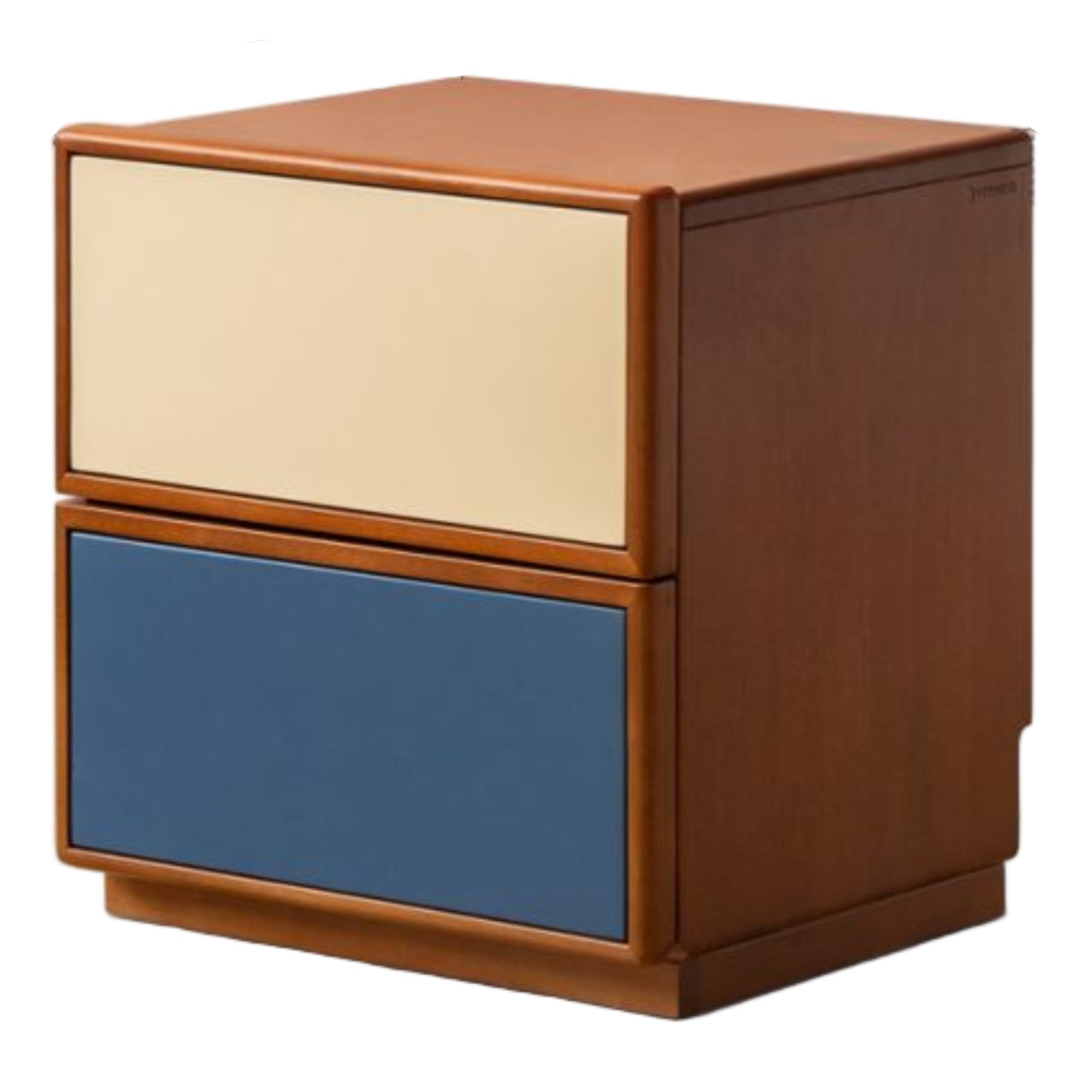 Poplar Solid Wood Bauhaus Style Nightstand