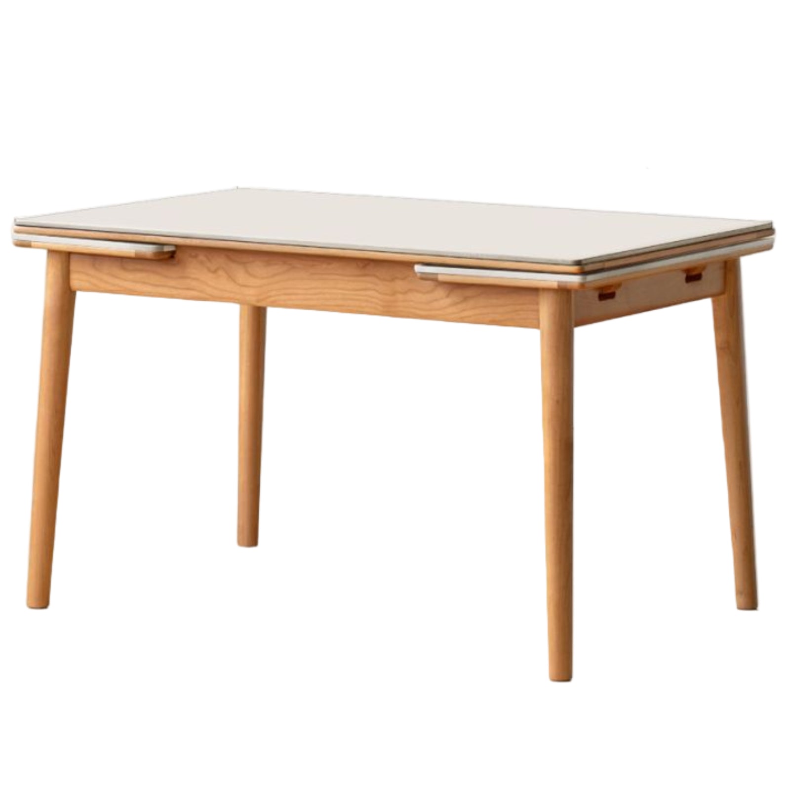 Cherry Solid Wood Extendable Slab Dining Table