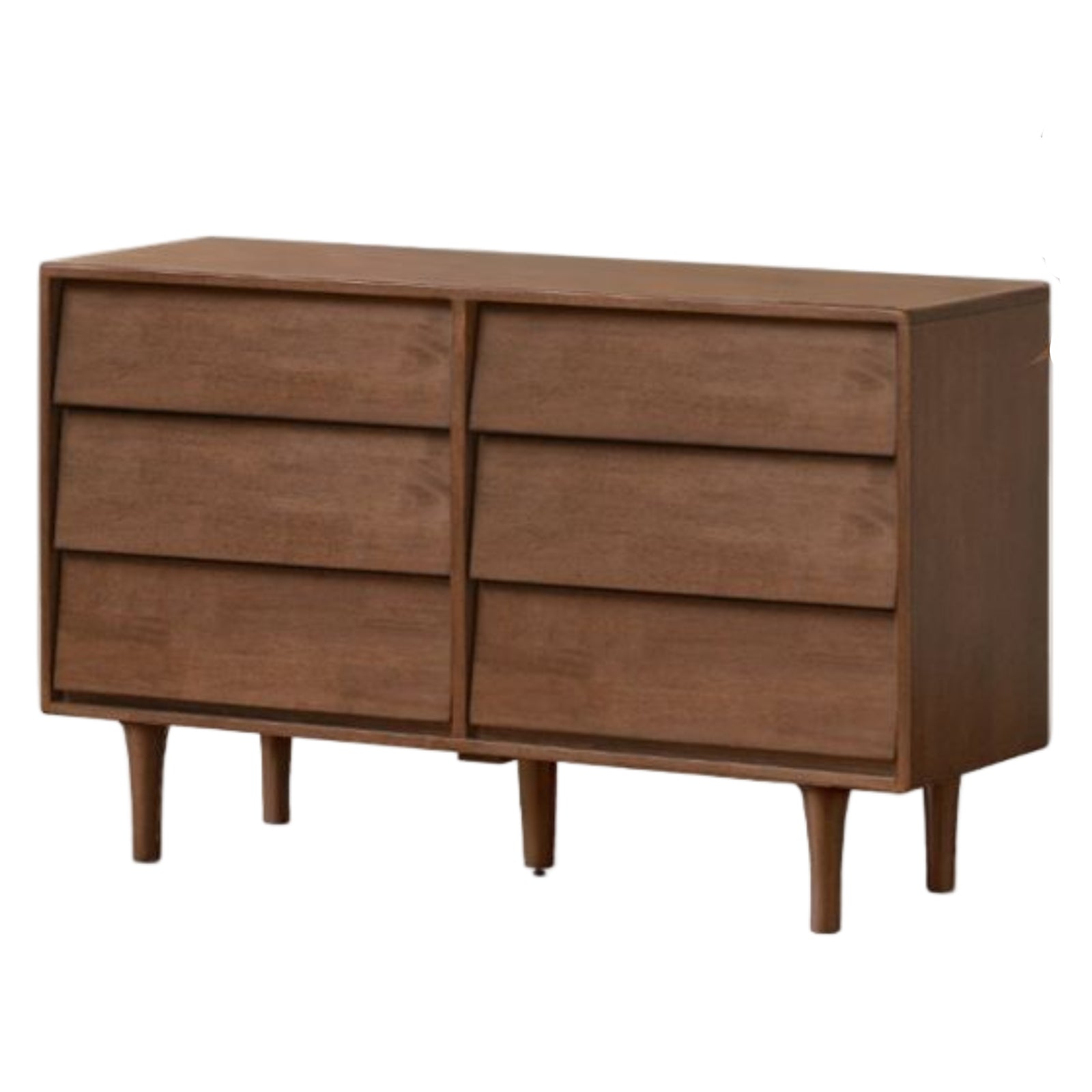 Solid Rubberwood Antique Style Chest of Drawers
