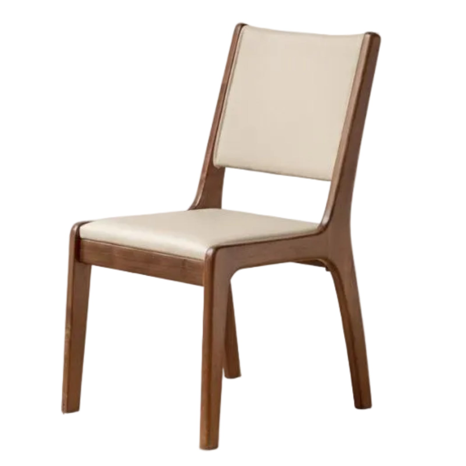 4 pcs - Black Walnut, Oak Solid Wood Dining Chair upholstered