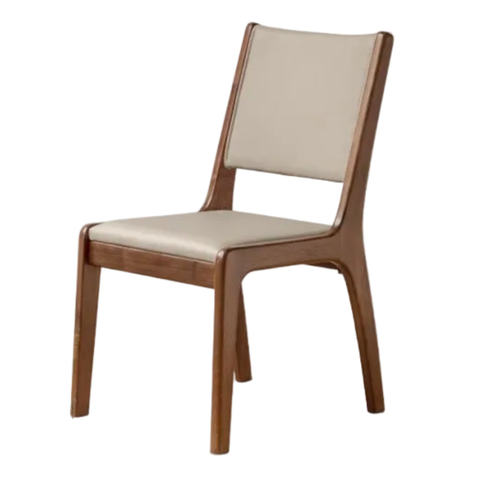 4 pcs - Black Walnut, Oak Solid Wood Dining Chair upholstered