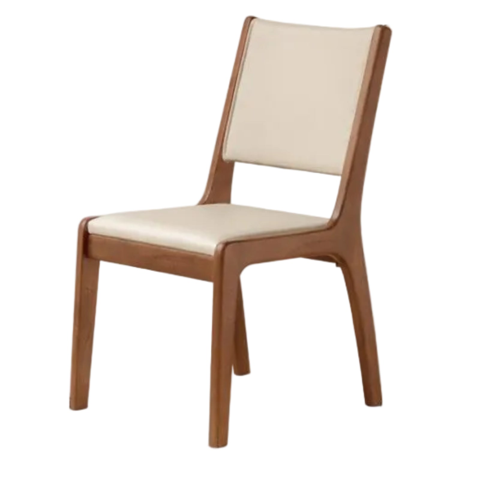 4 pcs - Black Walnut, Oak Solid Wood Dining Chair upholstered