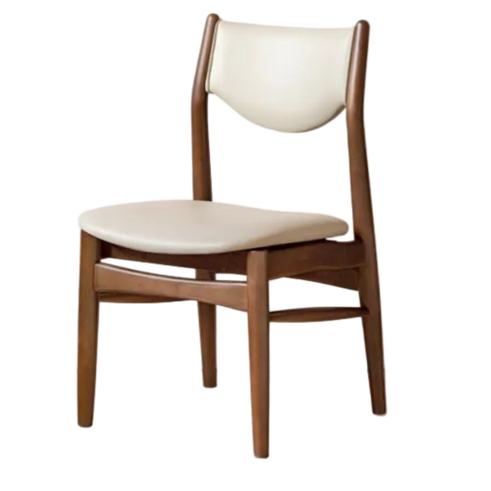 4 pcs -Solid RubberWood Dining Chair Upholstered Dining Chair, Danish Modern