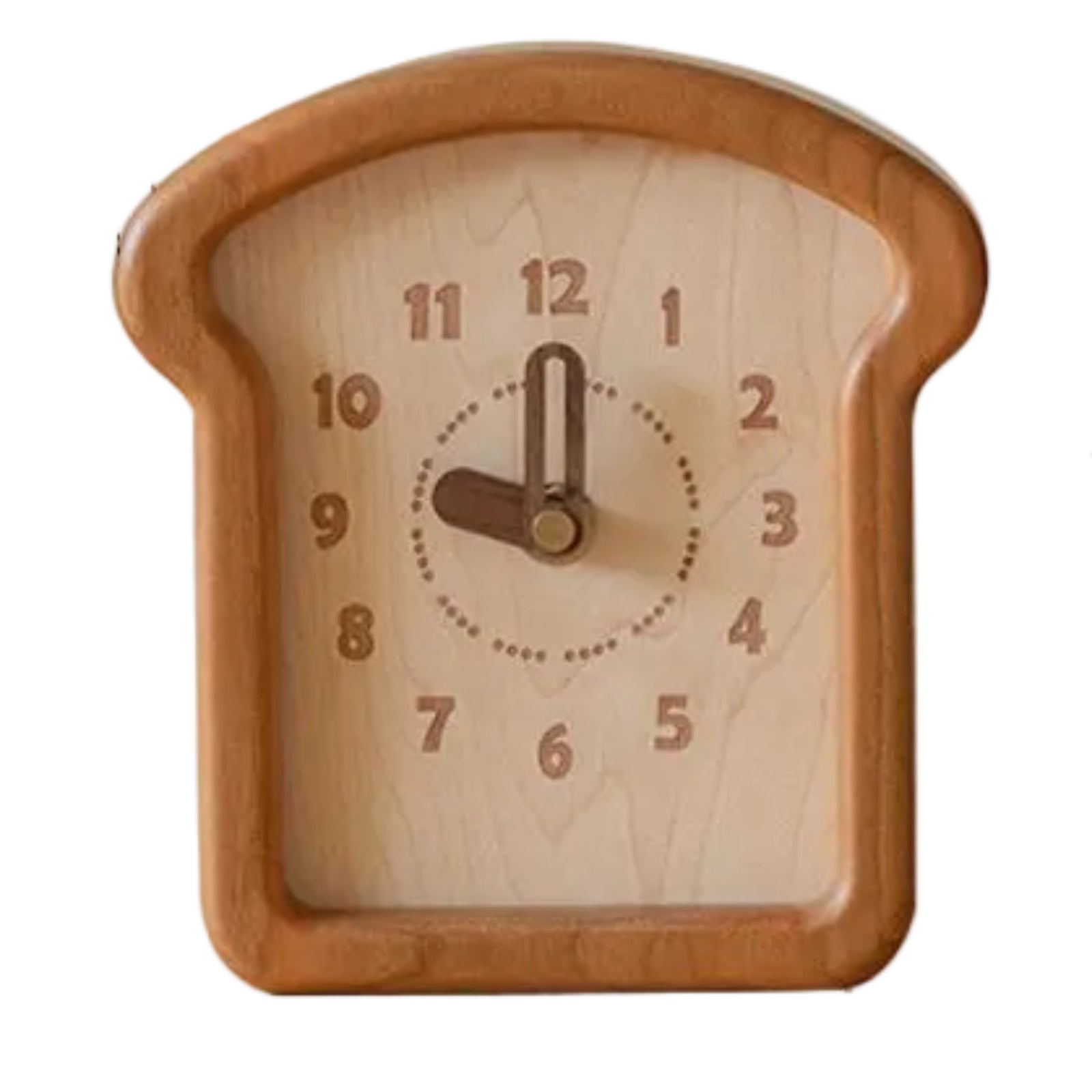 Cherry, Black Walnut Solid Wood Toast Clock Creative
