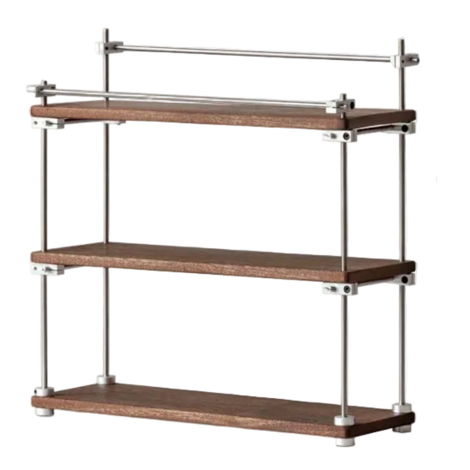Sapele Solid Wood Multi Layer Storage Rack Antique Style