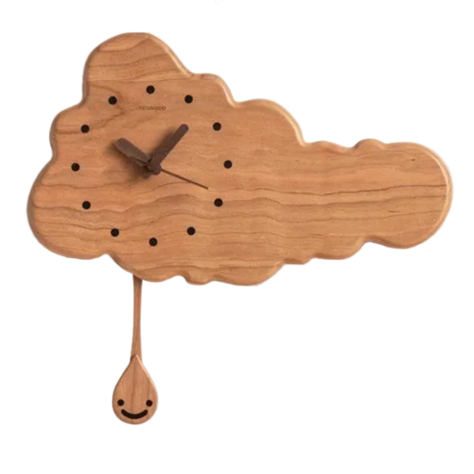 Cherry Solid Wood Nordic Style Eco Friendly Wall Clock