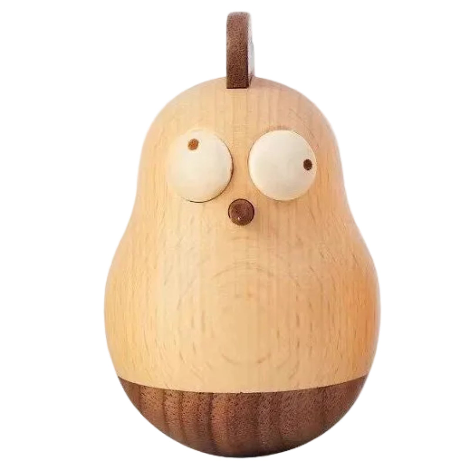 Beech, Black Walnut Solid Wood Tumbler Desk Ornament with Simple Creative Design