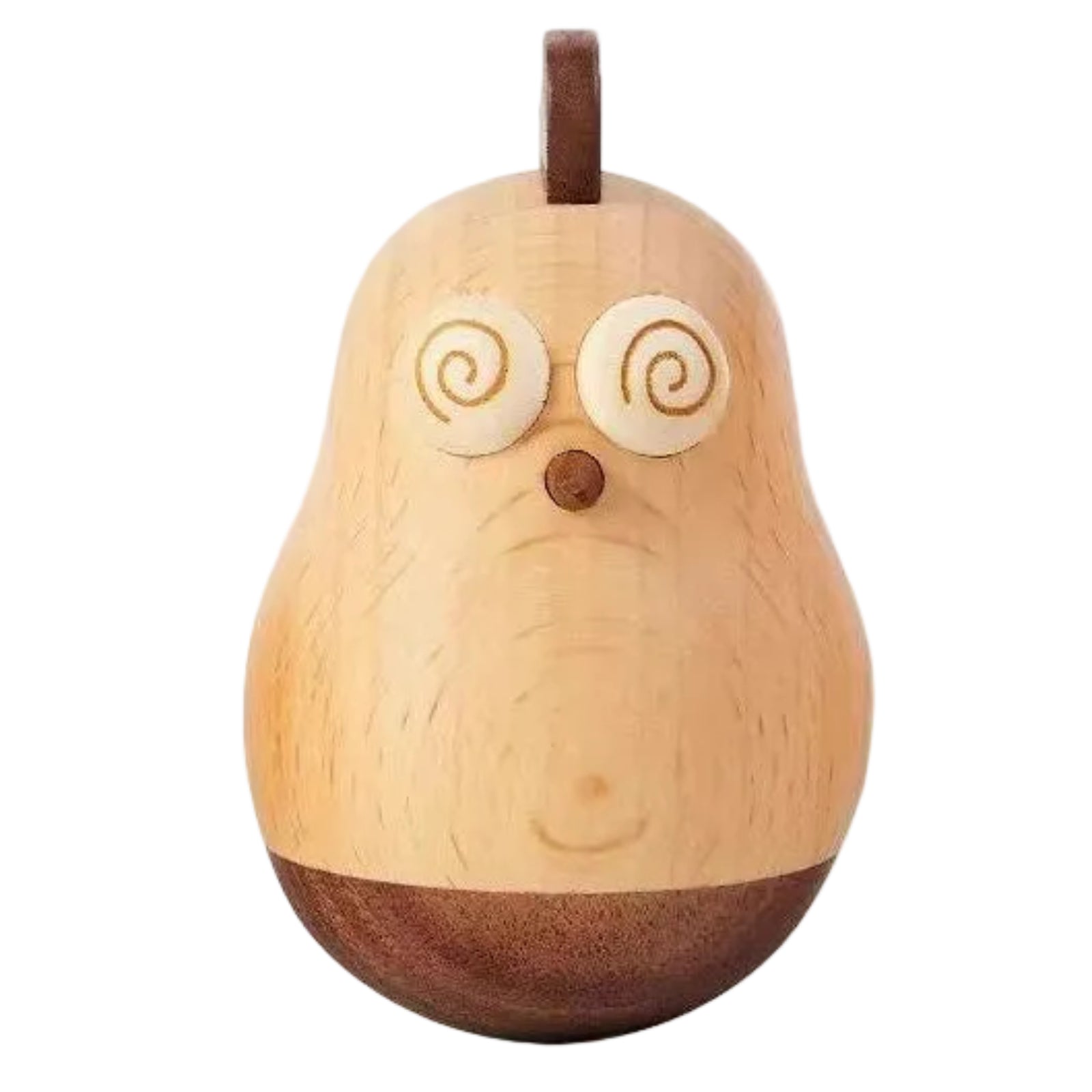 Beech, Black Walnut Solid Wood Tumbler Desk Ornament with Simple Creative Design