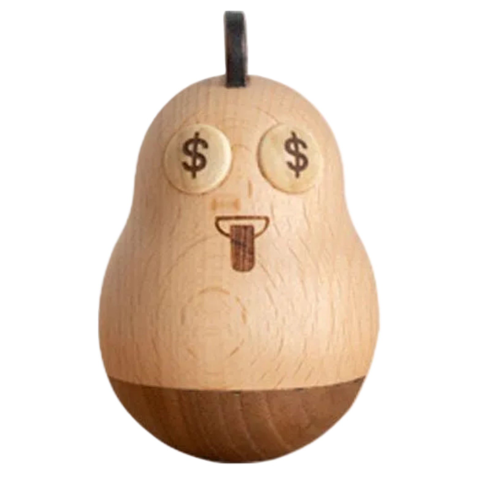 Beech, Black Walnut Solid Wood Tumbler Desk Ornament with Simple Creative Design