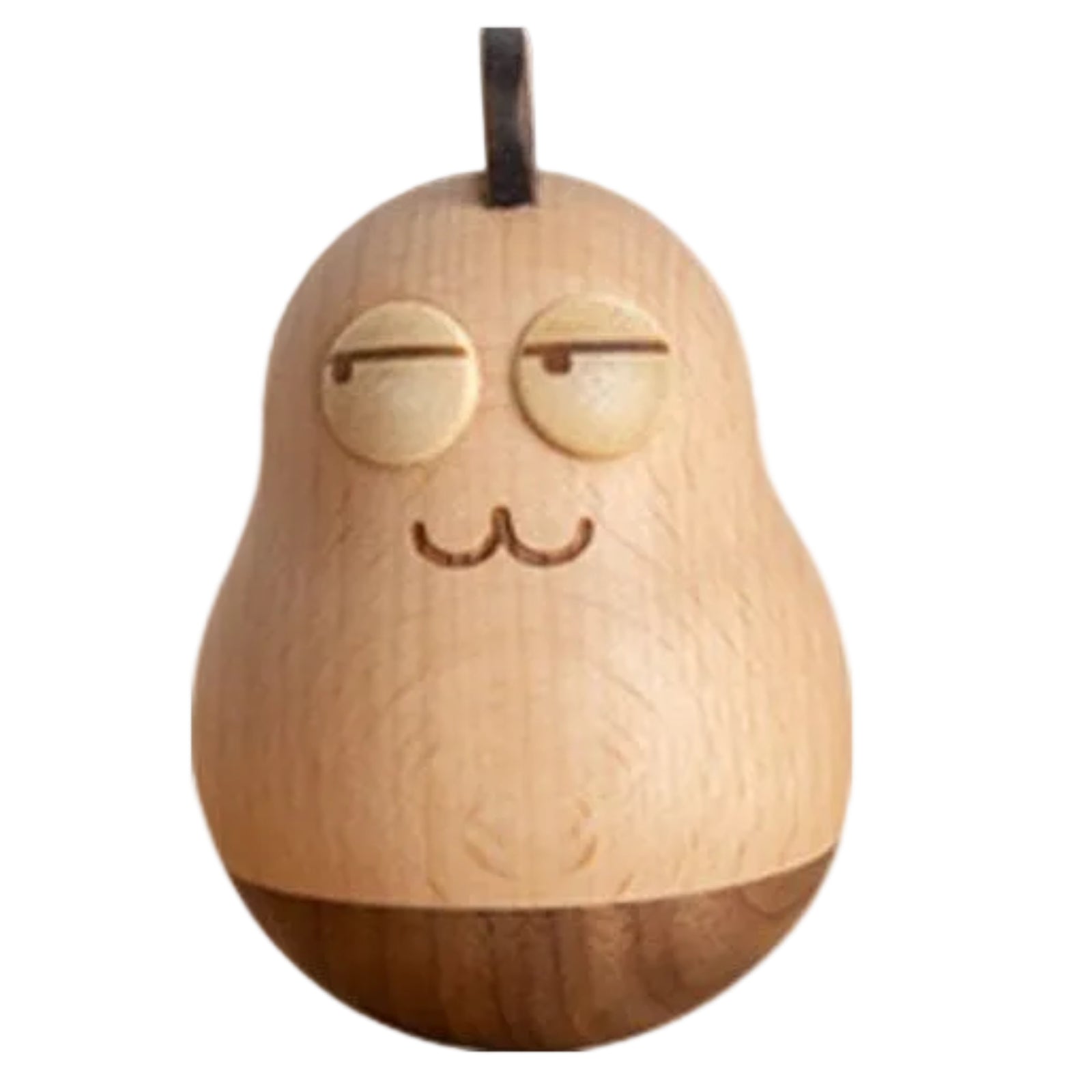 Beech, Black Walnut Solid Wood Tumbler Desk Ornament with Simple Creative Design