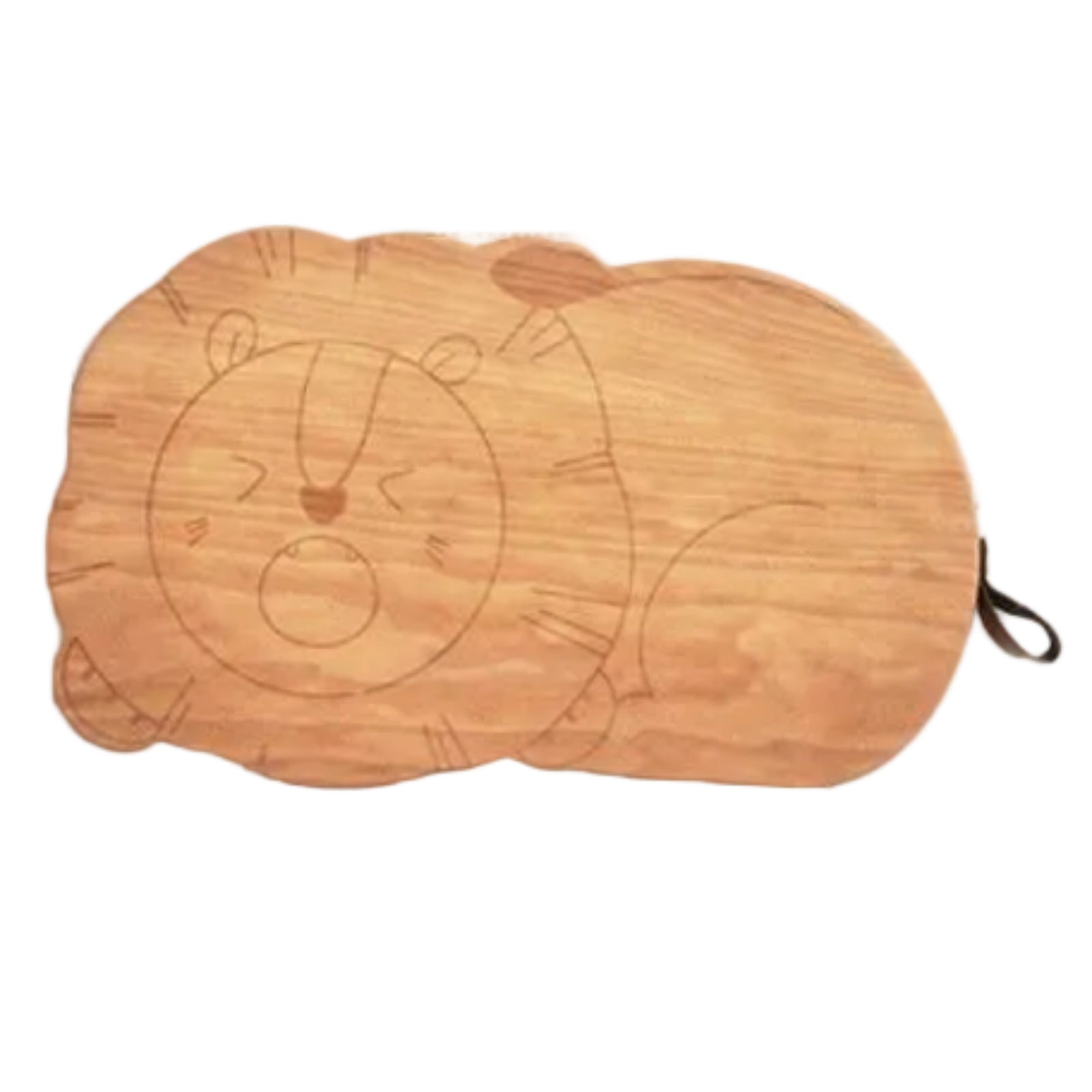 Cherry Solid Wood Pet-Shaped Cutting Board and Baby Food Plate