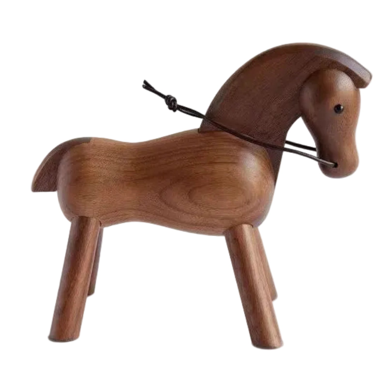 Black Walnut Solid Wood Nordic Style Animal Figurines for Wall Hanging