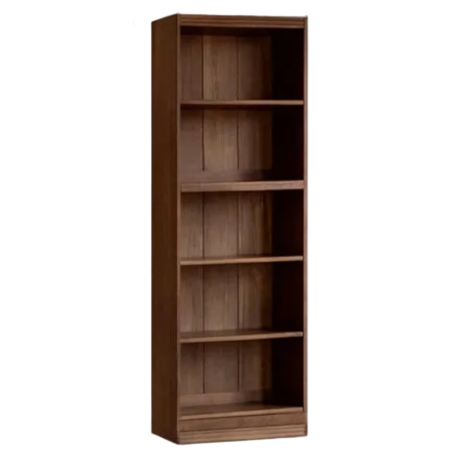 Black Walnut, Oak Solid Wood Floor-Standing Bookcase with Luxury Storage Cabinet