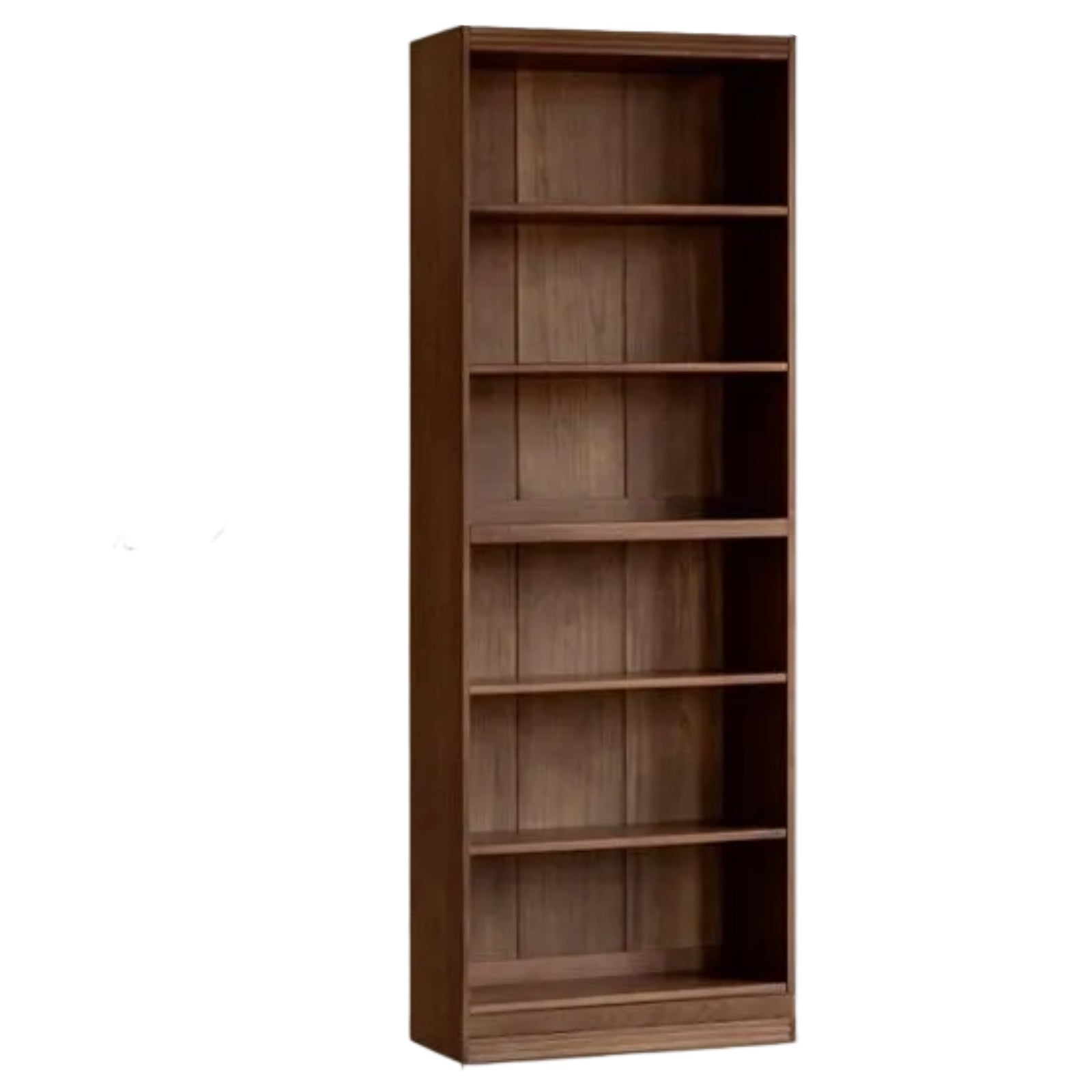 Black Walnut, Oak Solid Wood Floor-Standing Bookcase with Luxury Storage Cabinet