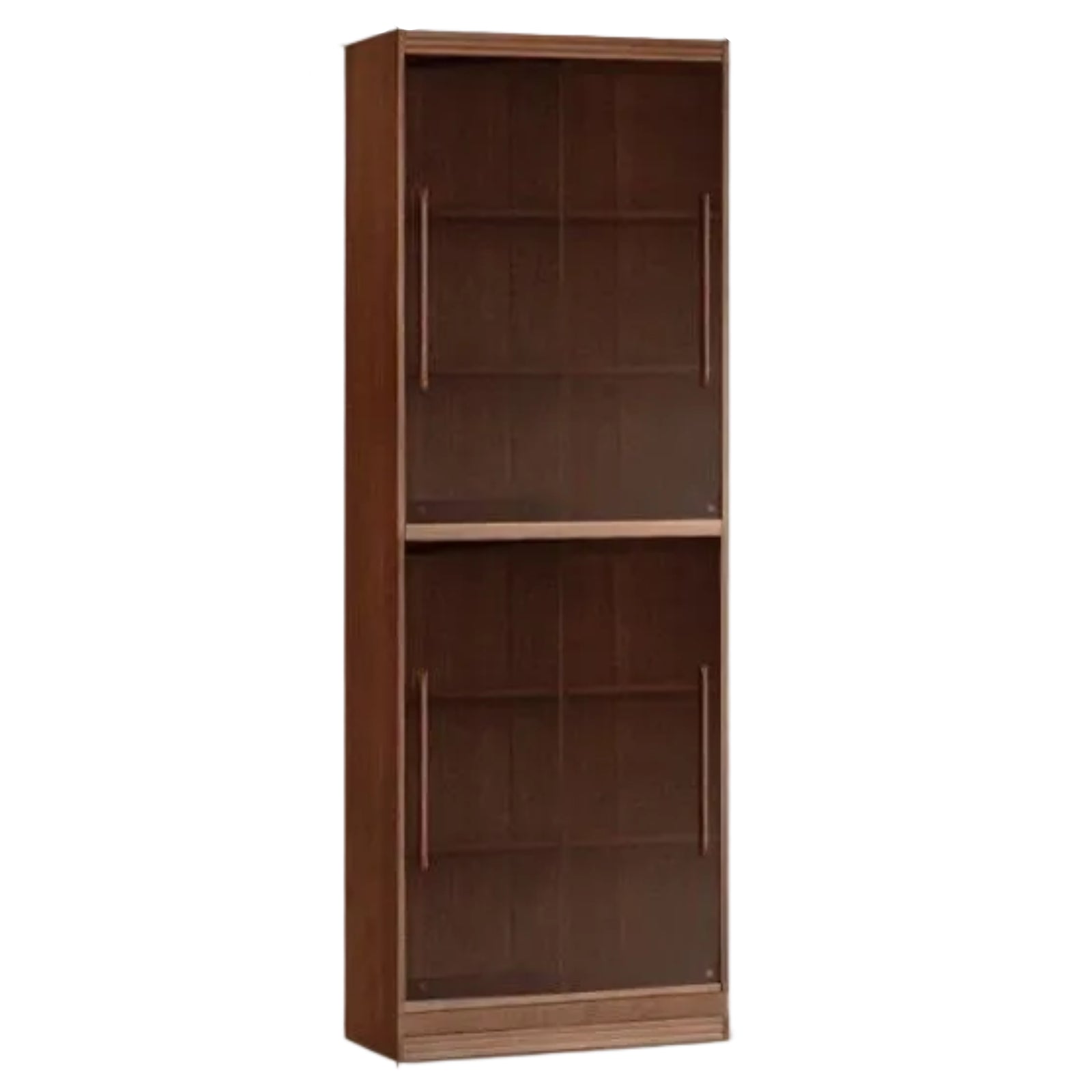 Black Walnut, Oak Solid Wood Floor-Standing Bookcase with Luxury Storage Cabinet