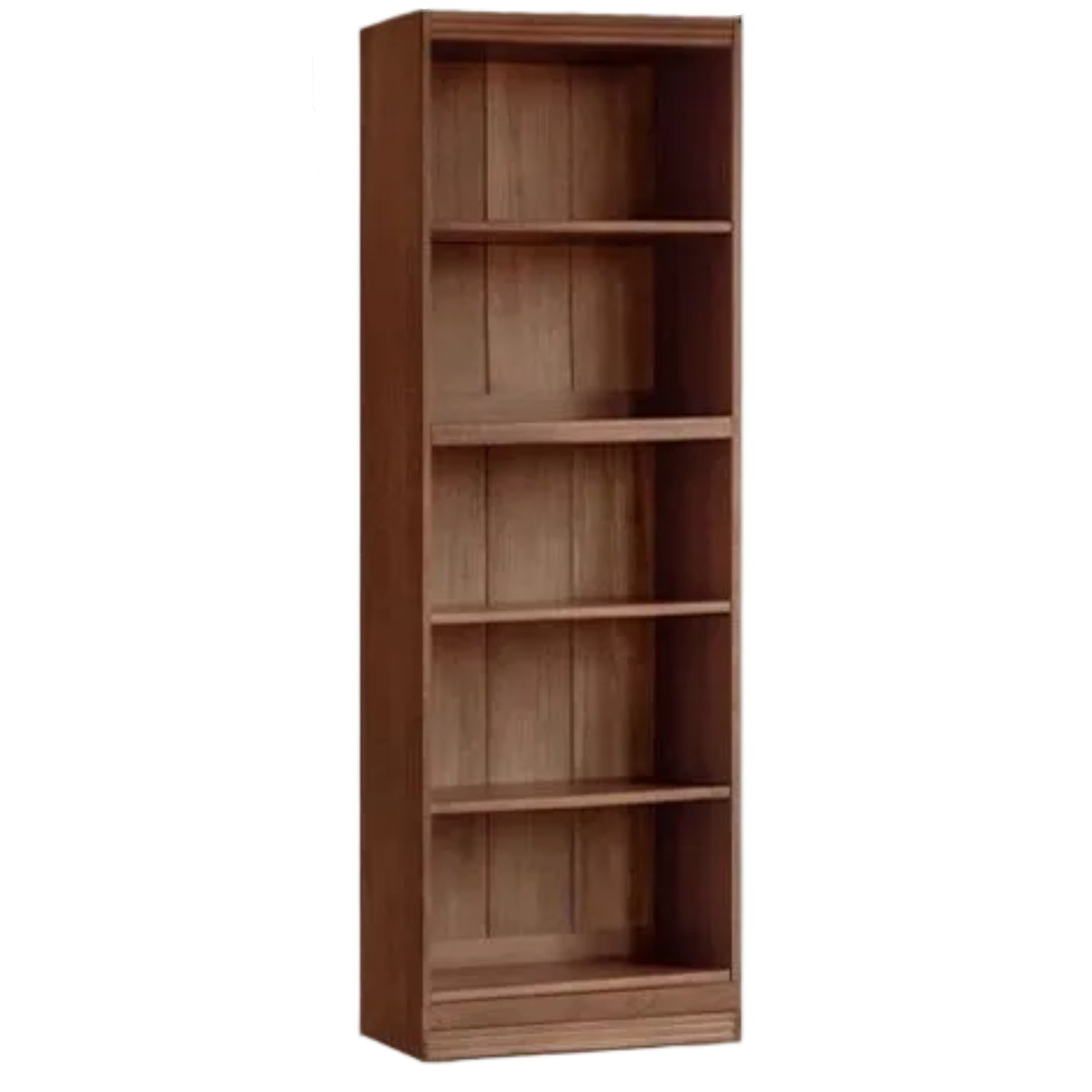 Black Walnut, Oak Solid Wood Floor-Standing Bookcase with Luxury Storage Cabinet