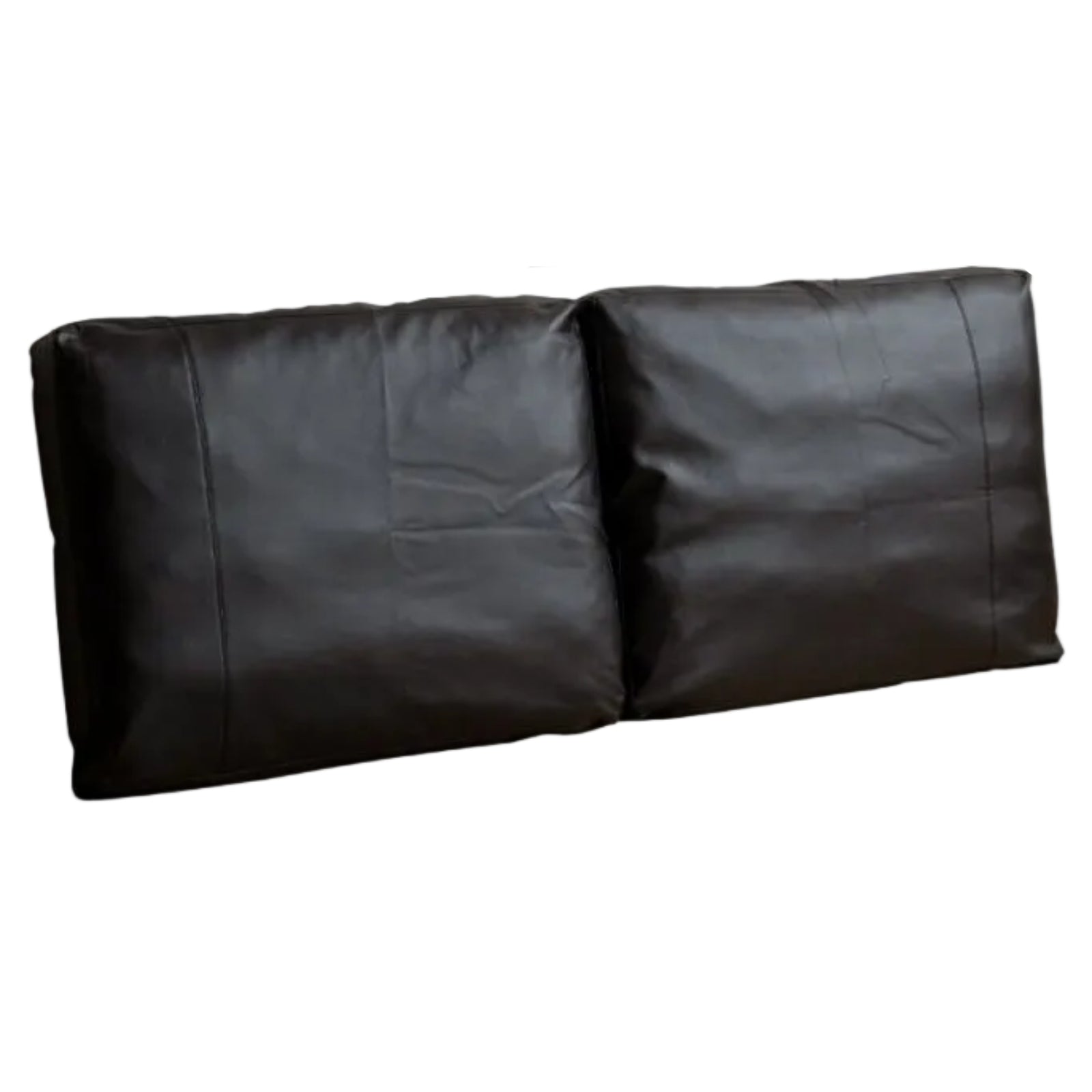 Soft Leather Headboard with Large Cushioned Backrest
