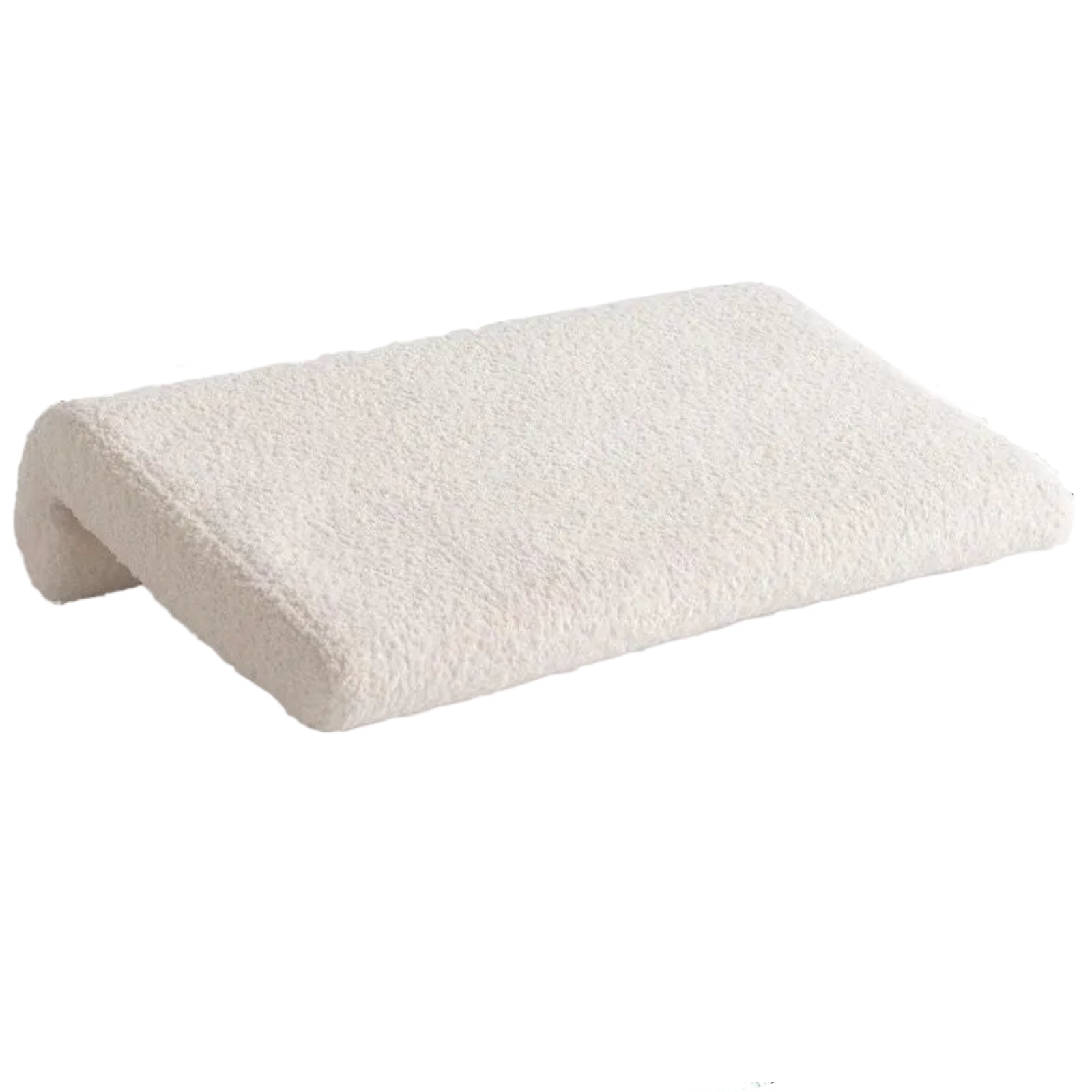 Lambswool Hanging Headboard Pillow in Creamy Style