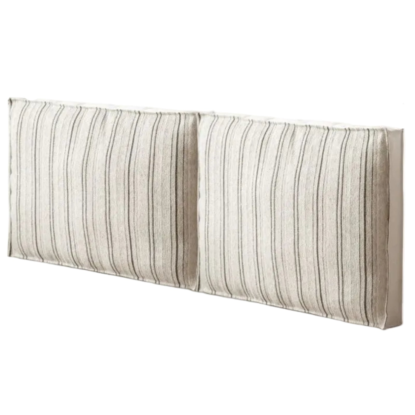 Fabric Bed Headboard Pillow with Large Removable Backrest Cushion