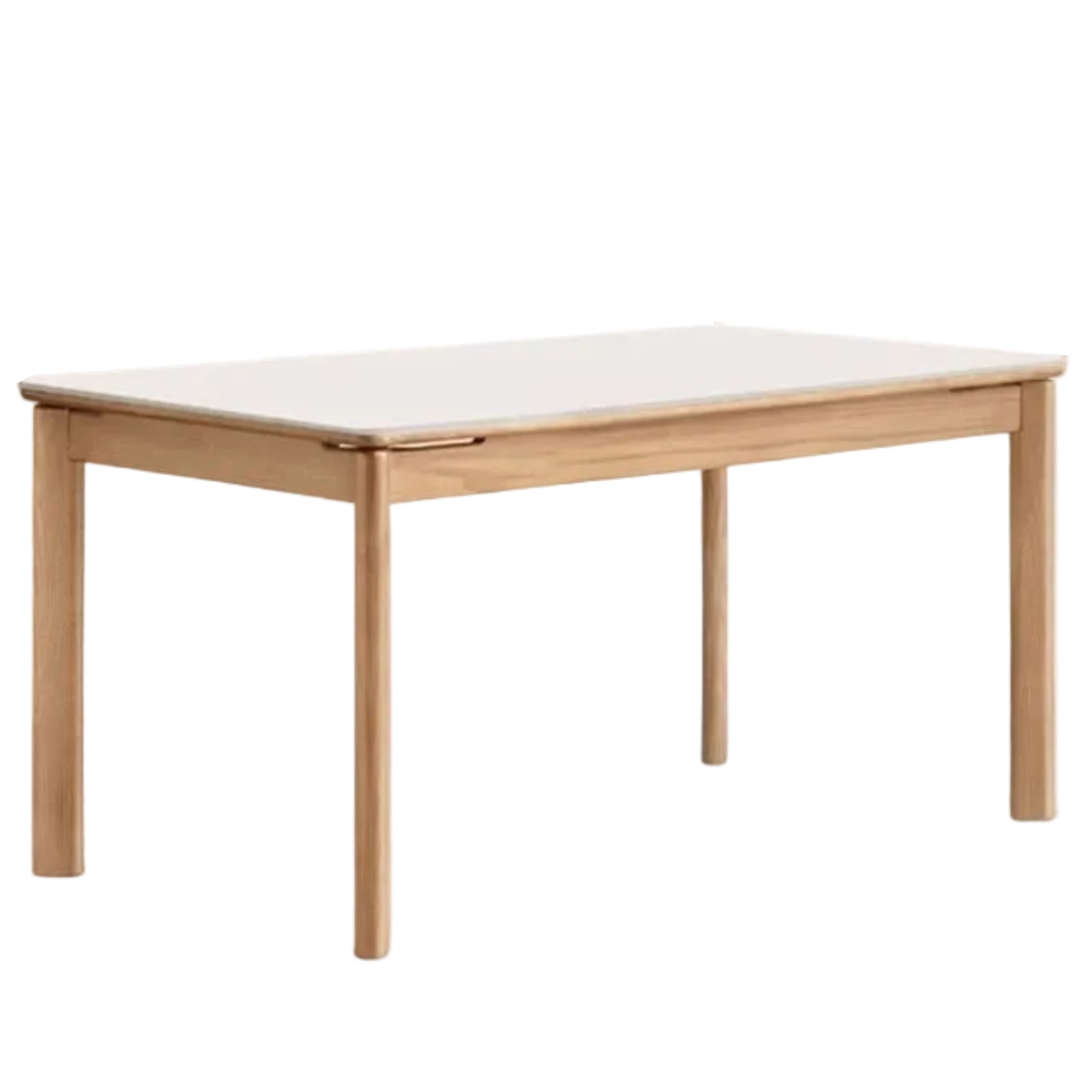 Ash, Oak Solid Wood Modern Minimalist Style Slab Dining Table