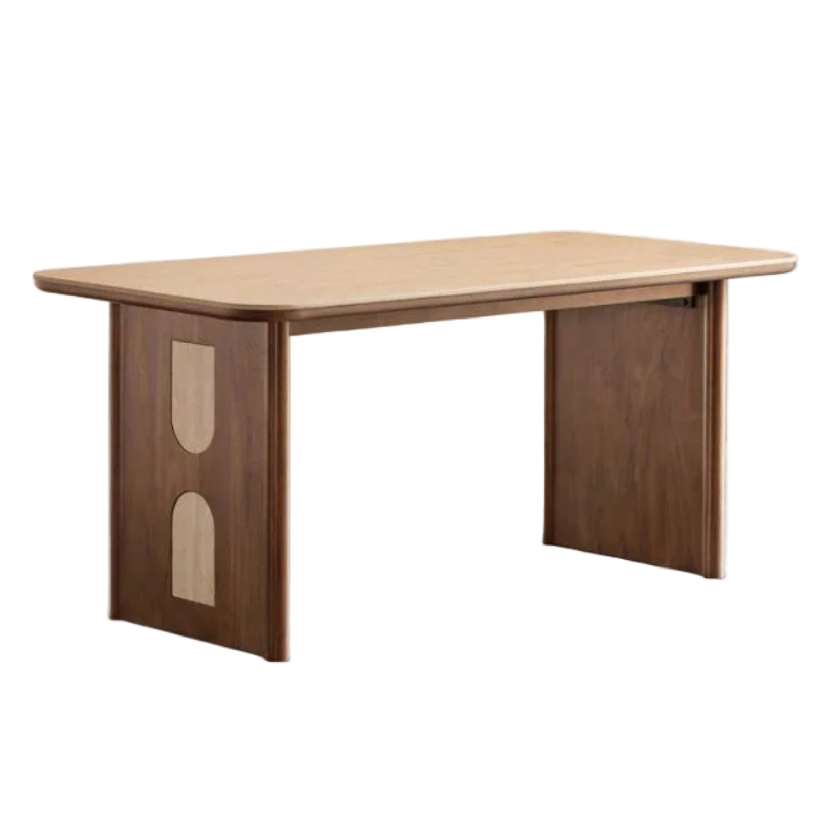 Black Walnut Solid Wood Vintage Style Slab Dining Table