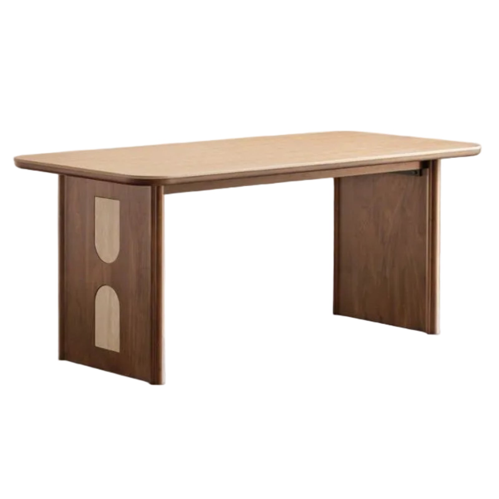 Black Walnut Solid Wood Vintage Style Slab Dining Table